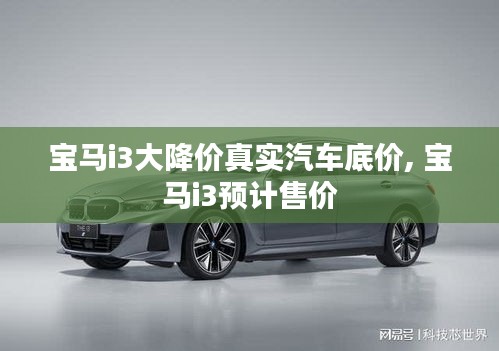 寶馬i3大降價真實汽車底價, 寶馬i3預(yù)計售價