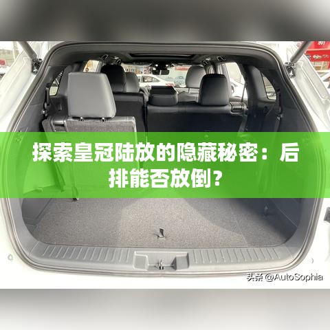 探索皇冠陸放的隱藏秘密：后排能否放倒？
