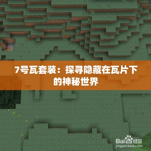 7號瓦套裝：探尋隱藏在瓦片下的神秘世界