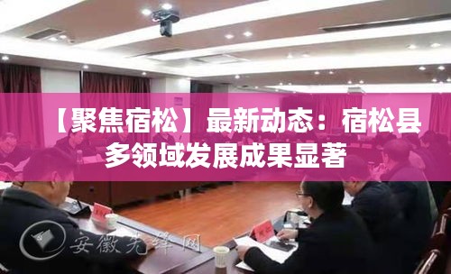 【聚焦宿松】最新動態(tài)：宿松縣多領(lǐng)域發(fā)展成果顯著