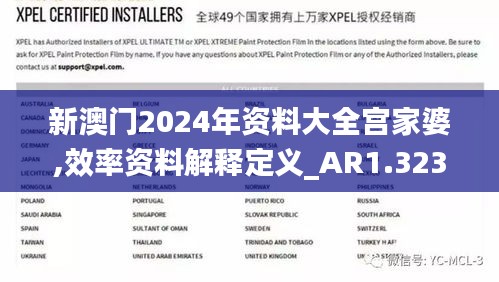 新澳門2024年資料大全宮家婆,效率資料解釋定義_AR1.323