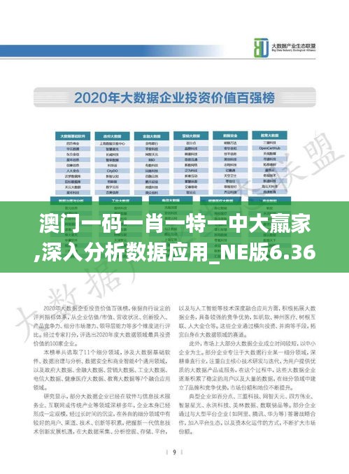 澳門一碼一肖一特一中大羸家,深入分析數(shù)據(jù)應(yīng)用_NE版6.363