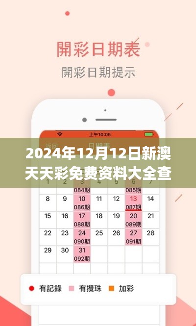 2024年12月12日新澳天天彩免費資料大全查詢,收益解析說明_Gold4.237