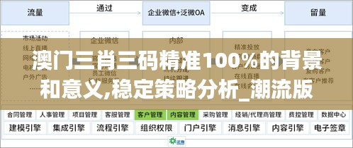 澳門三肖三碼精準100%的背景和意義,穩(wěn)定策略分析_潮流版1.911