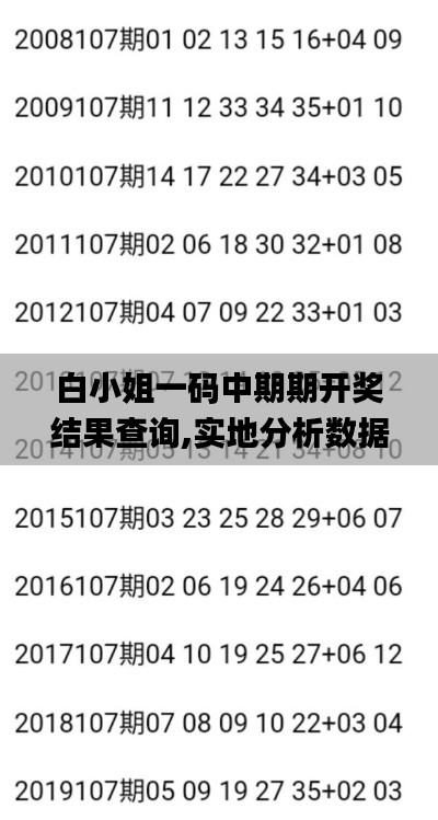 白小姐一碼中期期開獎結(jié)果查詢,實地分析數(shù)據(jù)設(shè)計_安卓2.700