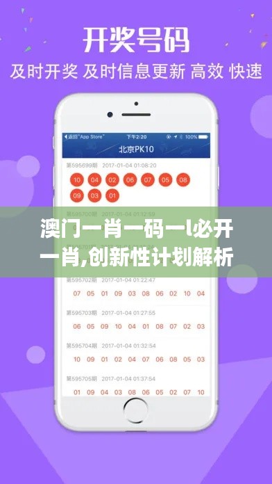 澳門(mén)一肖一碼一l必開(kāi)一肖,創(chuàng)新性計(jì)劃解析_試用版10.927