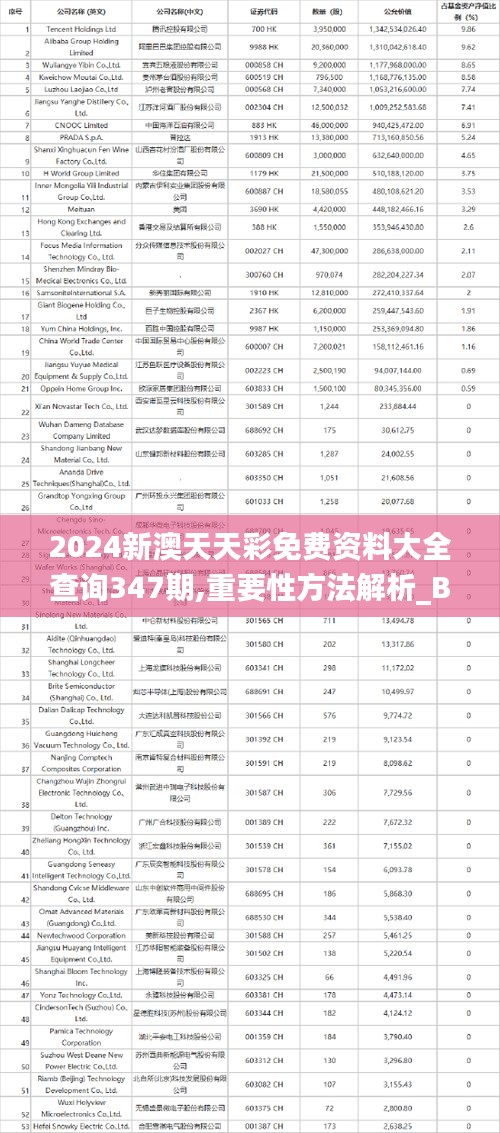 2024新澳天天彩免費(fèi)資料大全查詢347期,重要性方法解析_BT4.658