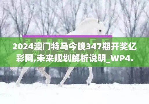 2024澳門特馬今晚347期開獎億彩網(wǎng),未來規(guī)劃解析說明_WP4.324