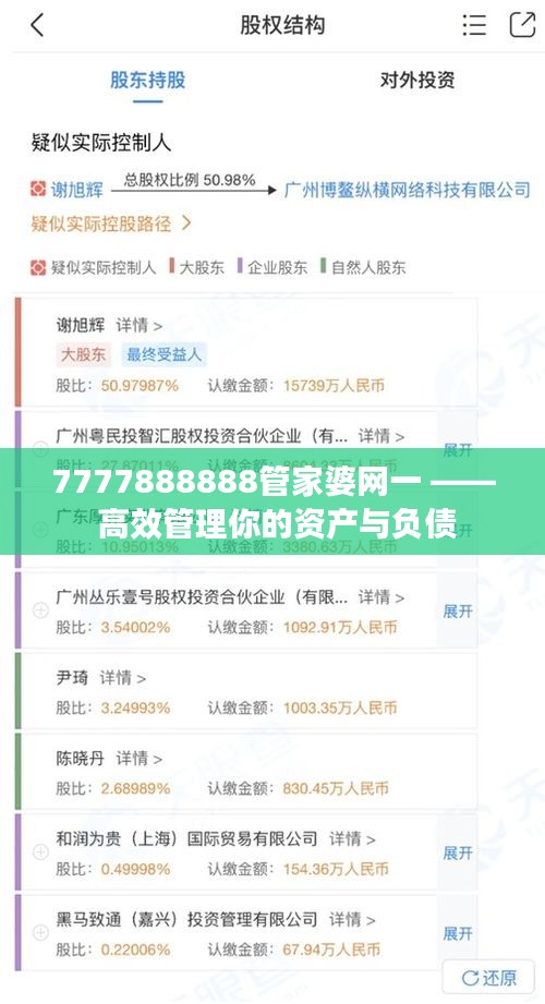 7777888888管家婆網(wǎng)一 —— 高效管理你的資產(chǎn)與負(fù)債