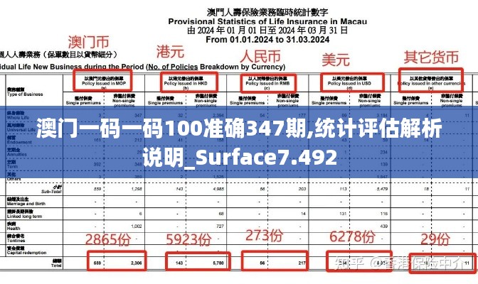 澳門一碼一碼100準確347期,統(tǒng)計評估解析說明_Surface7.492