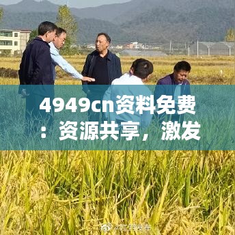 4949cn資料免費(fèi)：資源共享，激發(fā)創(chuàng)新思維