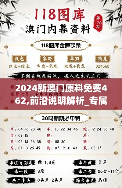 2024新澳門原料免費462,前沿說明解析_專屬版4.152