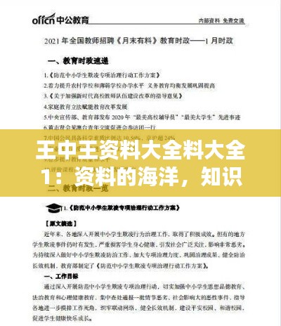 王中王資料大全料大全1：資料的海洋，知識(shí)的燈塔