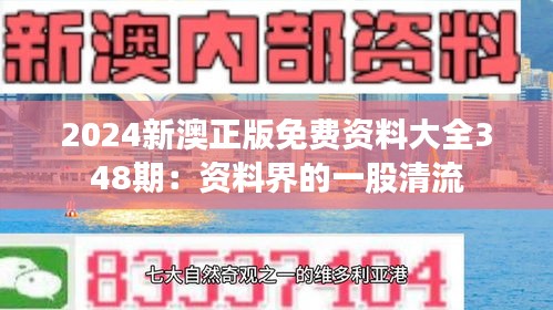 2024新澳正版免費(fèi)資料大全348期：資料界的一股清流