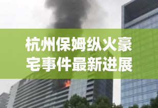 杭州保姆縱火豪宅事件最新進(jìn)展：真相與反思