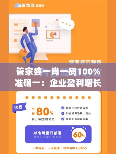 管家婆一肖一碼100%準確一：企業(yè)盈利增長的加速器