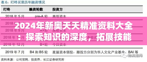 2024年新奧天天精準(zhǔn)資料大全：探索知識(shí)的深度，拓展技能的廣度