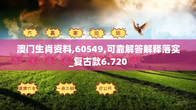 澳門生肖資料,60549,可靠解答解釋落實_復(fù)古款6.720