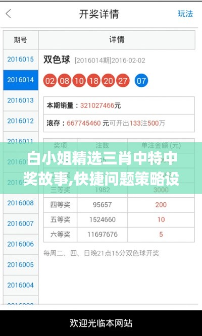 白小姐精選三肖中特中獎(jiǎng)故事,快捷問題策略設(shè)計(jì)_3D1.480