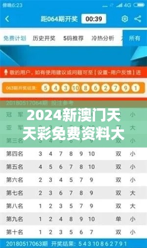 2024新澳門天天彩免費資料大全特色349期：創(chuàng)新彩票資料的新高度