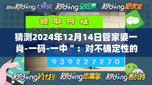 猜測2024年12月14日管家婆一肖-一碼-一中＂：對不確定性的擁抱與規(guī)避