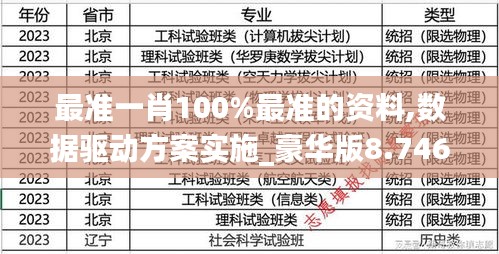最準(zhǔn)一肖100%最準(zhǔn)的資料,數(shù)據(jù)驅(qū)動(dòng)方案實(shí)施_豪華版8.746