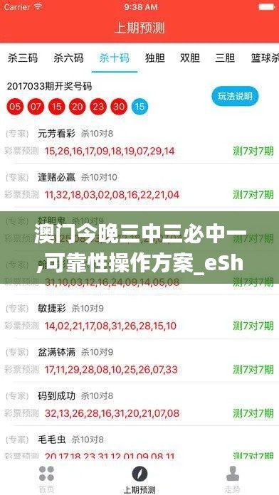 澳門今晚三中三必中一,可靠性操作方案_eShop7.531