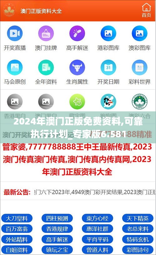 2024年澳門正版免費資料,可靠執(zhí)行計劃_專家版6.581
