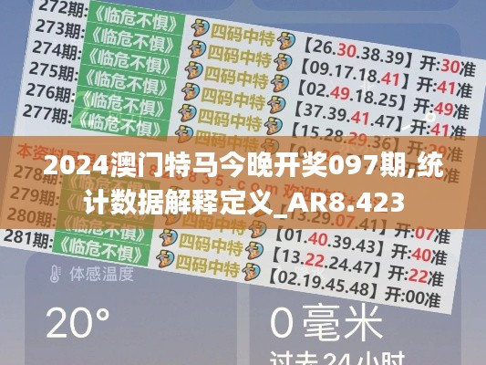 2024澳門特馬今晚開獎097期,統(tǒng)計數(shù)據(jù)解釋定義_AR8.423