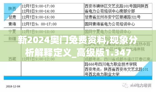 新2024奧門兔費(fèi)資料,現(xiàn)象分析解釋定義_高級(jí)版1.347