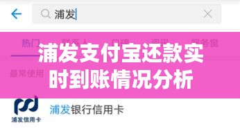 浦發(fā)支付寶還款實(shí)時(shí)到賬情況分析