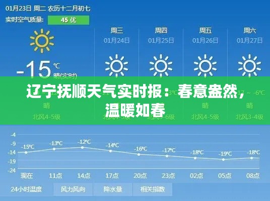 遼寧撫順天氣實時報：春意盎然，溫暖如春