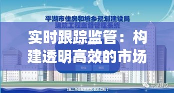 實(shí)時(shí)跟蹤監(jiān)管：構(gòu)建透明高效的市場(chǎng)環(huán)境