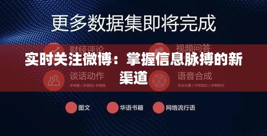 實(shí)時(shí)關(guān)注微博：掌握信息脈搏的新渠道