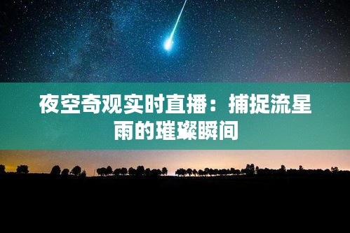 夜空奇觀實(shí)時(shí)直播：捕捉流星雨的璀璨瞬間