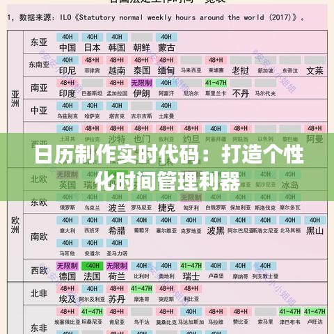日歷制作實時代碼：打造個性化時間管理利器