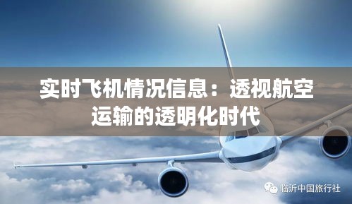 實(shí)時(shí)飛機(jī)情況信息：透視航空運(yùn)輸?shù)耐该骰瘯r(shí)代