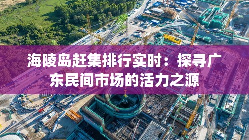 海陵島趕集排行實時：探尋廣東民間市場的活力之源
