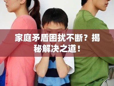 家庭矛盾困擾不斷？揭秘解決之道！