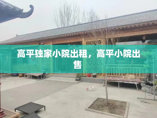 高平獨家小院出租，高平小院出售 