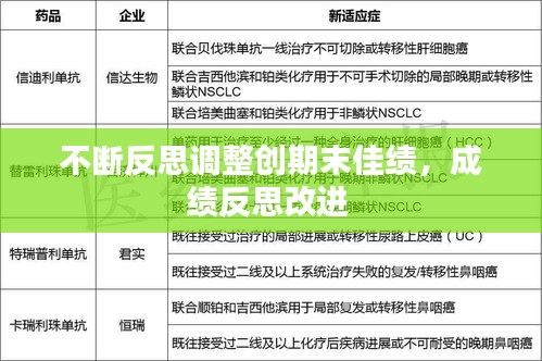 不斷反思調(diào)整創(chuàng)期末佳績(jī)，成績(jī)反思改進(jìn) 