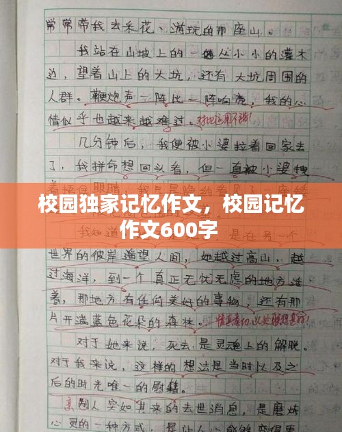 校園獨家記憶作文，校園記憶作文600字 