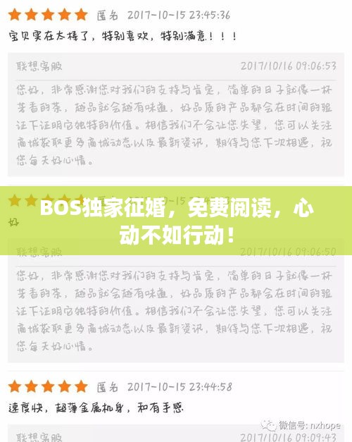 BOS獨(dú)家征婚，免費(fèi)閱讀，心動(dòng)不如行動(dòng)！