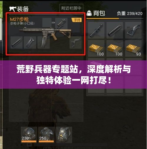 荒野兵器專題站，深度解析與獨特體驗一網(wǎng)打盡！