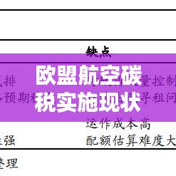 歐盟航空碳稅實施現(xiàn)狀深度解析
