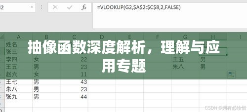 抽像函數(shù)深度解析，理解與應(yīng)用專題