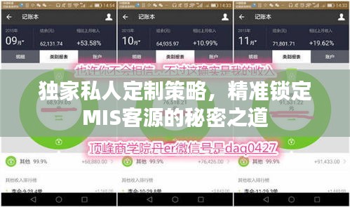 獨家私人定制策略，精準鎖定MIS客源的秘密之道