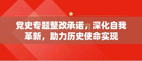 黨史專題整改承諾，深化自我革新，助力歷史使命實(shí)現(xiàn)