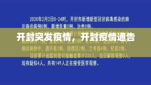 開封突發(fā)疫情，開封疫情通告 