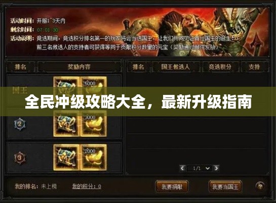 全民沖級(jí)攻略大全，最新升級(jí)指南